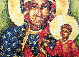 haftowany obraz Matki Boskiej Częstochowskiej