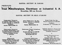 stary dokument informujący o kapitale spółki