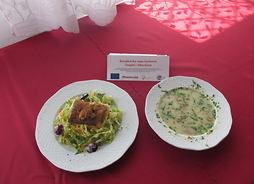 potrawa zwycięska w kategorii Gastronomia – Kurpiowska zupa kurkowa i Kugiel z żeberkiem