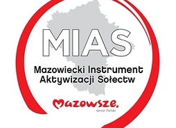 Logotyp programu Mazowiecki Instrument Aktywizacji Sołectw. Nazwa wpisana w otwarte w dolnej części koło.
