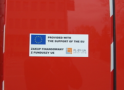 Zakup nowych wozów był możliwy dzięki dofinansowaniu z Unii Europejskiej w ramach Programu Współpracy Transgranicznej Polska–Białoruś–Ukraina 2007–2013