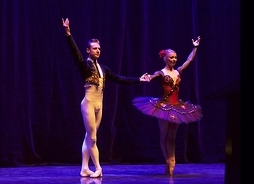Wystąpili soliści Baletu Narodowego Aleksandra Liashenko i Maksim Woitiula