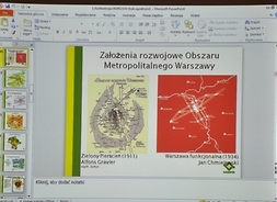 Założenia rozwojowe obszaru metropolitalnego Warszawy - mapa