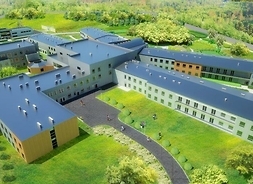 wizualizacja Mazowieckiego Szpitala Wojewódzkiego „Drewnica