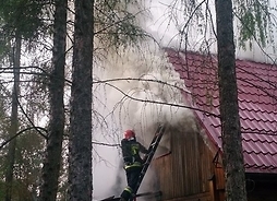 akcja ratunkowa z udziałem strażaków z OSP W Kamieńczyku