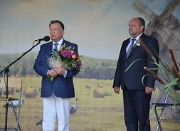 Wystąpienie marszałka Adama STruzika podczas dożynek w Gozdowie