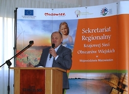 Przemawia minister rolnictwa i rozwoju wsi Marek Sawicki