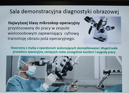 Jeden ze slajdów z prezentacji dotyczącej diagnostyki obrazowej