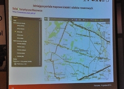slajd z prezentacji dotyczącej tworzenia map ścieżek rowerowych