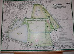 Mapa kompleku w Dąbrowie