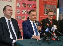 konferencja prasowa z udziałem marszałka oraz władz muzeum