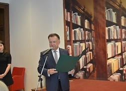 Wręczenie Medalu Pamiątkowego „Pro Masovia” - marszałek Adam Struzik przemawia