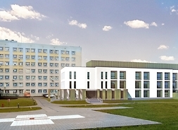 Wizualizacja pawilonu ośrodka onkologicznego w Siedlcach