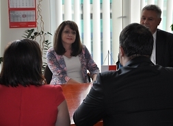 Wicemarszałek Janina Ewa Orzełowska rozmawiała gośćmi z Ukrainy o obszarach współpracy