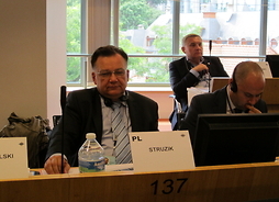 Marszalek Adam Struzik w trakcie seminarium Komisji ENVE KR