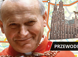 fragment plakatu z wizerunkiem Jana Pawła II
