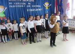 Występ przedszkolaków z okazji uroczystego otwarcia przedszkola