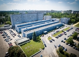 Szpital Bródnowski w Warszawie - zdjęcie budynków z lotu ptaka