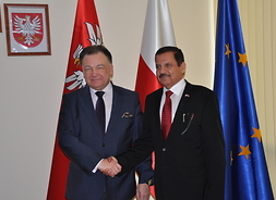 Marszałek Adam Struzik z Ambasadorem Zjednoczonych Emiratów Arabskich w Polsce, Yousifem Eisa Hassan Eisa AlSabri