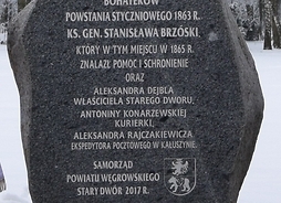 pomnik pamięci bohaterów Powstania Styczniowego 1863 r. ks. gen. Stanisława Brzóski