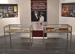 Na zdjęciu widać fragment wystawy poświęconej Helenie i Ignacemu Janowi Paderewskim