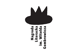 Logo nagrody literackiej - grafika kapelusza będącego jednocześnie koroną