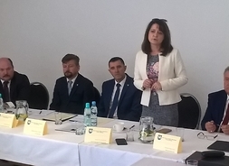 Janina Ewa Orzełowska przemawia do uczestników konwentu