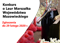 infografika z informacja o konkursie o Laur Marszałka Województwa Mazowieckiego