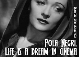 zdjęcie plakat dotyczący wydarzenia (na plakacie Pola Negri)
