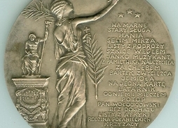 zdjęcie srebrny medal (rewers) ze zbiorów muzeum