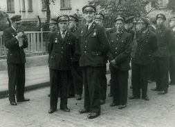 kolejarze z Pomorskiej Dyrekcji Okręgowej Kolei Państwowych w Szczecinie, lata 1946-1955 (zbiory Stacji Muzeum)