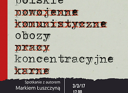 plakat dotyczący spotkania z dr. Markiem Łuszczyną