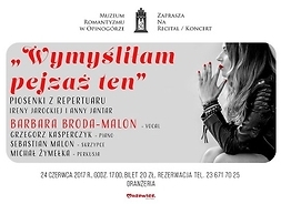 Plakat z zaproszeniem na koncert
