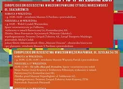 Plakat zapraszający na 25. Europejskie Dni Dziedzictwa
