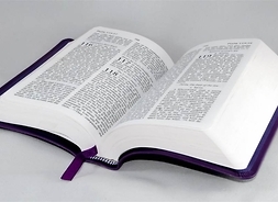 Biblia rozłożona na stronach z Psalmami