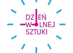 Plakat zapraszający na imprezę z motywem graficznym tarczy zegara