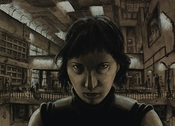 Grafika przedstawiająca twarz kobiety