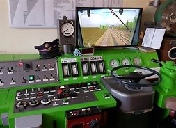 Symulator wnętrza lokomotywy