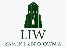 Logotyp zamku w Liwie w formie graficznej.