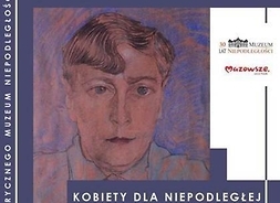 Plakat w formie graficznej zachęcający do udziału w wydarzeniu, zawierający wizerunek portret kobiety, namalowany przez artystę.