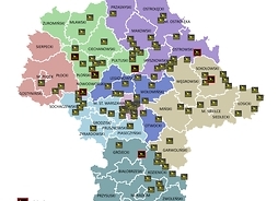 mapa przedstawiająca czarne punkty na Mazowszu - aby pobrać kliknij w prawy górny róg