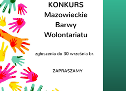 infografika dotycząca konkursu Mazowieckie Barwy Wolontariatu