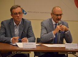 Marek Nitkowski, członek zarządu Kolei Wielkopolskich i Włodzimierz Wilkanowicz, prezes zarządu Koeli Wielkopolskich