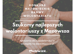 infografika Mazowieckie Barwy Wolontariatu