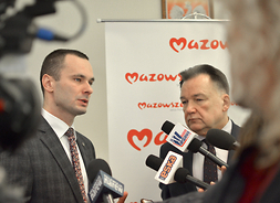 briefing prasowy_ marszałek Adam Struzik, dyrektor Marcin Wajda, UMWM
