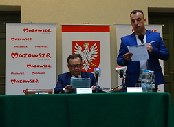 marszałek Adam Struzik i dyrektor delegatury UMWM w Płocku Tomasz Kominek
