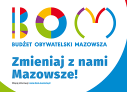 Plakat spotkanie z mieszkańcami w sprawie BOM w Warszawie