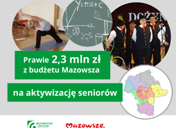 Prawie 2,3 mln zł z budżetu Mazowsza na aktywizację seniorów