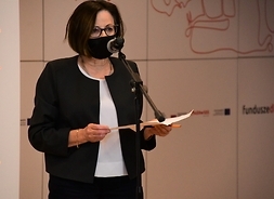 Teresa Bogiel ze szpitala bródnowskiego przemawia