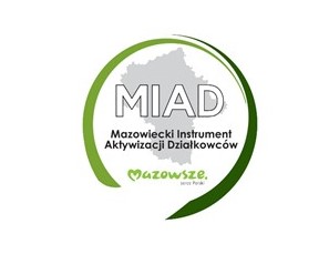 Logotyp - skrót MIAD w okręgu